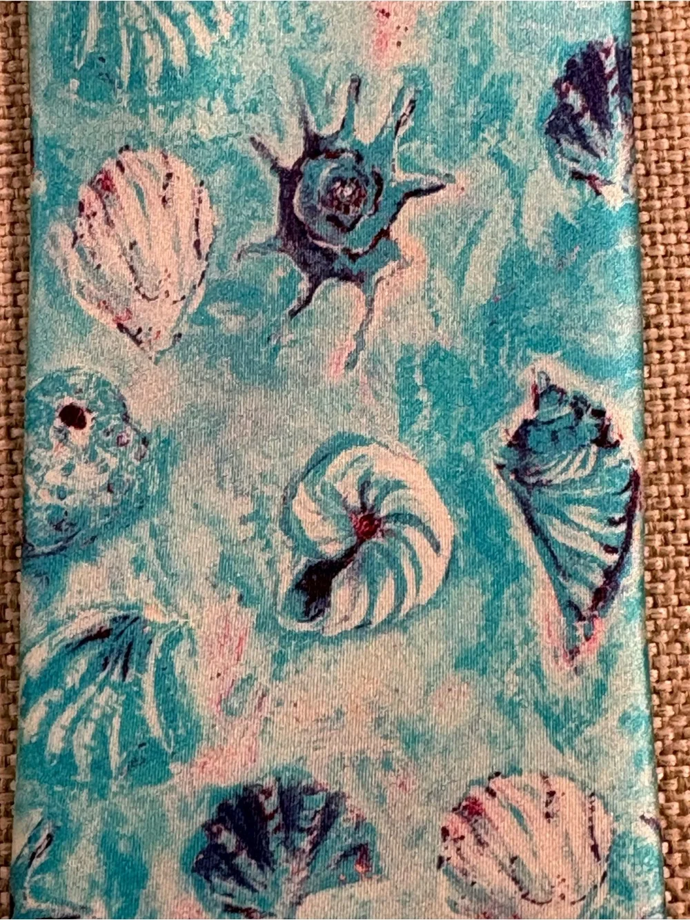 Leoma Lovegrove Seashell Print Necktie Matlacha Florida Artist Tie